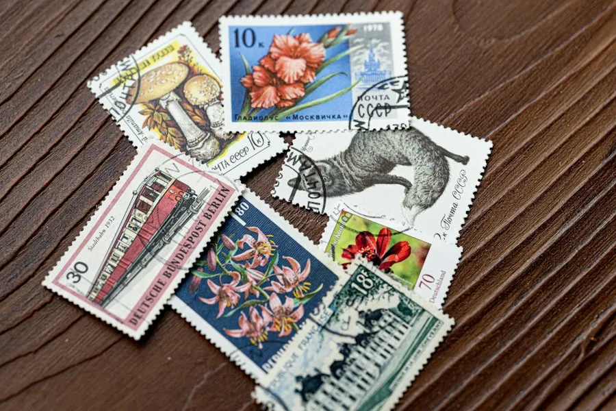 coins and stamps collection